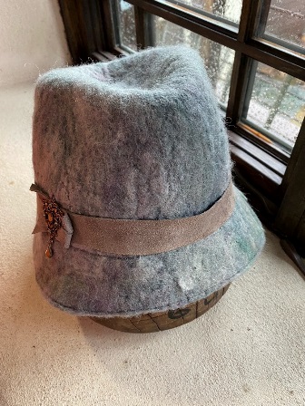 Hand Felted Hat from the Collection, “Irma”