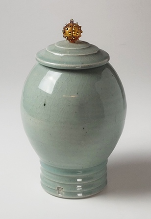 Large Covered Vase