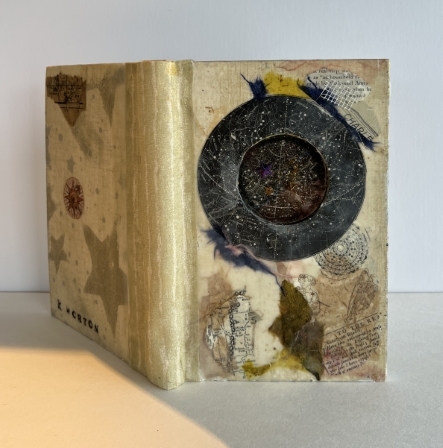 Encaustic Coated Repurposed Book