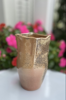 Woodfired altered vase, 28